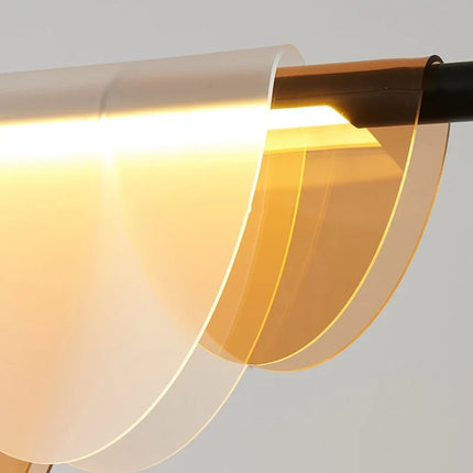 Lustre suspension LED demi-cercle au design minimaliste — LZ4X9P