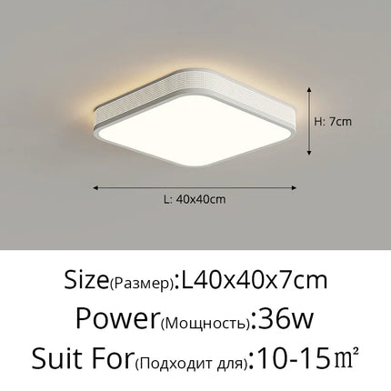 qiyimei plafonnier led style cercle carré décoratif