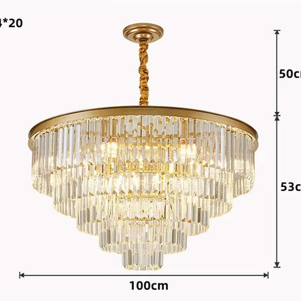 Lustre moderne en cristal pour décoration intérieure élégante — LZ4X9P2