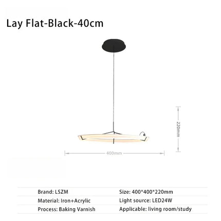 Suspension LED design nordique en acrylique décoratif — LZ4X9T2