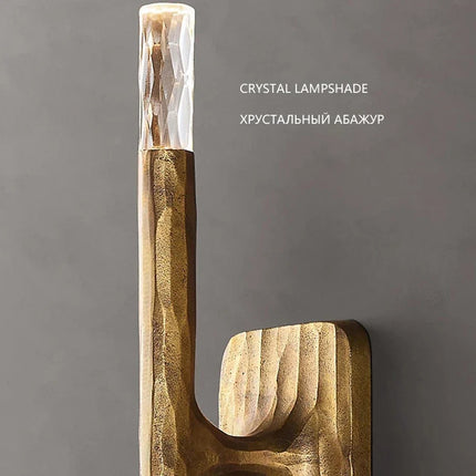 Applique murale créative en laiton style médiéval pour salon et escalier — LZ4X9T