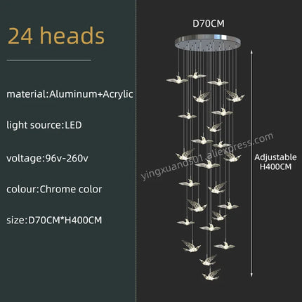 Lustre minimaliste en acrylique pour intérieur moderne — LZ4X9P