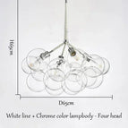 Chrome blanc 4 têtes