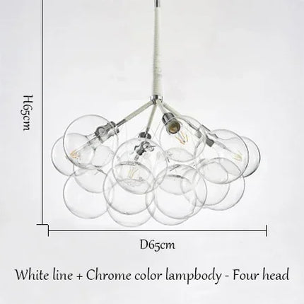 Lustre lumineux en verre pour décoration intérieure — LZ4X9P