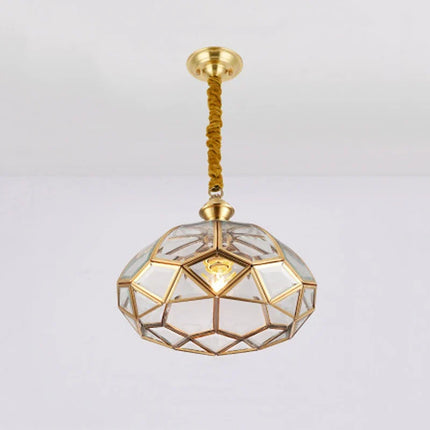 Plafonnier cuivre style américain moderne pour intérieur simple et créatif — LZ4X9T2
