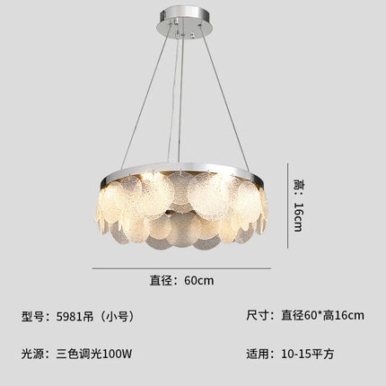 Lustre suspension moderne en cristal avec câble réglable E14 — LZ4P9XJ