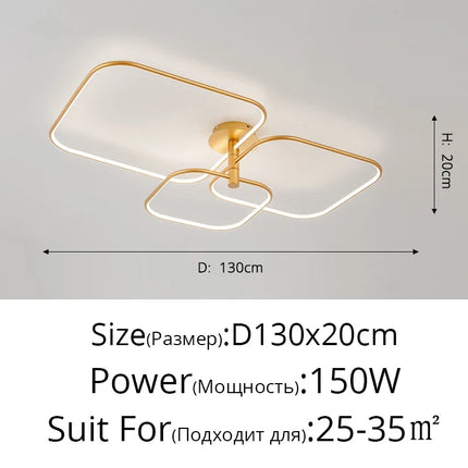 Lustre LED moderne et créatif pour éclairage intérieur de luxe — LZ4X9P