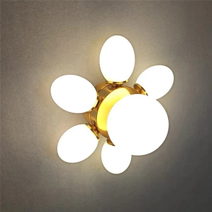 Plafonnier en verre design tournesol pour chambre d’enfant — LZ4X9P2