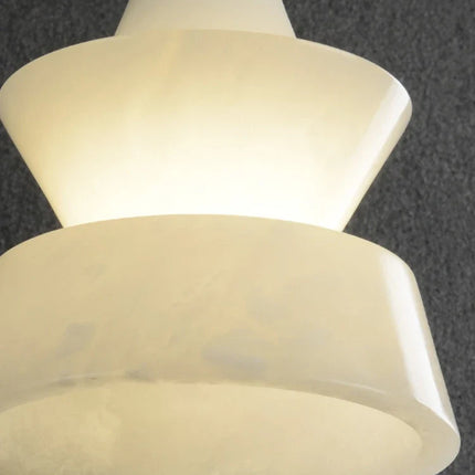 Suspension minimaliste en marbre et cuivre pour intérieur moderne — LZ4X9T2