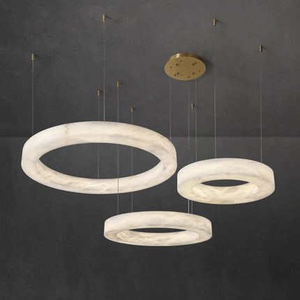 Suspension moderne en marbre naturel espagnol et cuivre — LZ4X9T2