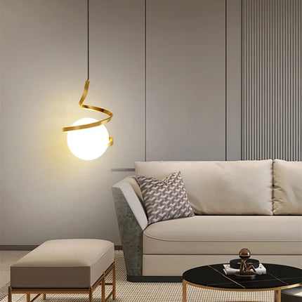 Suspension en verre avec cordon réglable au design créatif — LZ4X7M