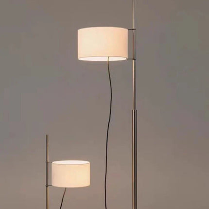 Lampadaire minimaliste moderne avec abat-jour en tissu rétro — LZ4X9Q7N