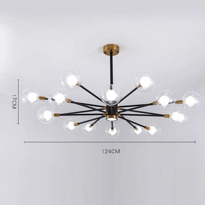 Suspension luminaire en verre bulles style nordique pour salon et chambre — LZ4X9T2
