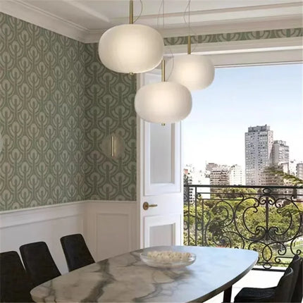 Lustre suspension LED en verre style nordique pour décoration — LZ4X9P