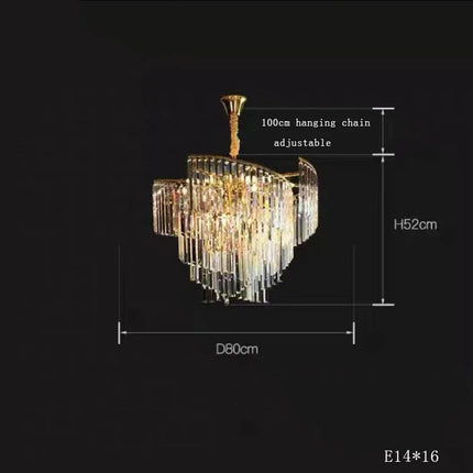 Lustre en cristal dimmable pour ambiance élégante — LZ4G7XQ