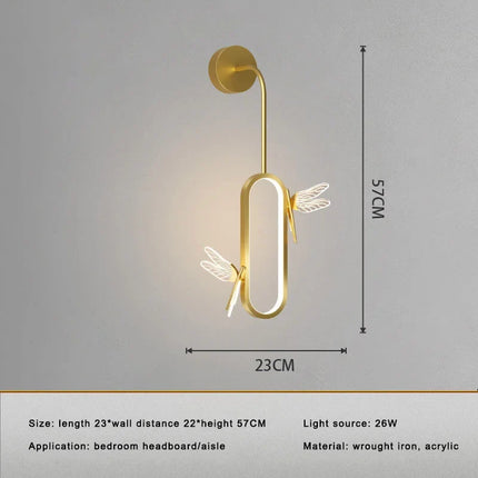 Applique murale LED papillon style nordique pour décoration intérieure — LZ4M7Q9