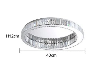Plafonnier circulaire en cristal pour décoration intérieure moderne — LZ4X9P2Q