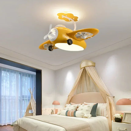 Plafonnier ventilateur électrique au design moderne pour chambre d'enfants — LZ4X9T