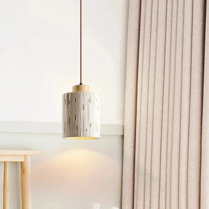 Suspension LED en ciment au style nordique moderne — LZ4X9P2Q