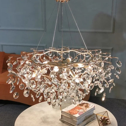 Lustre en cristal de luxe pour éclairage raffiné — LZ4X9P2
