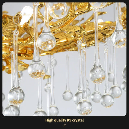 Lustre vintage en cristal au design élégant pour intérieur moderne — LZ4X9P