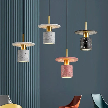 Lustre suspension en terrazzo pour hôtel et restaurant minimaliste — LZ7D9X