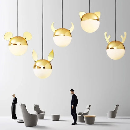 Lustre suspension créatif style italien nordique dessin animé — LZ4X9P