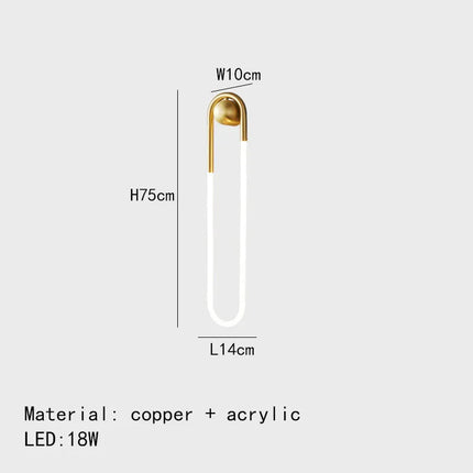 Applique murale LED moderne en forme d’ellipse pour intérieur — LZ4X9P2