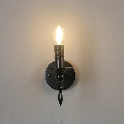 Applique murale rétro en fer style loft nordique avec LED intégrée — LZ4X9VQ