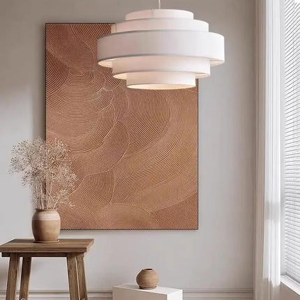Lustre LED en tissu style wabi sabi pour intérieur — LZ4X9P2Q