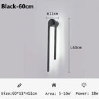 Noir-60cm / Blanc chaud (3000K)