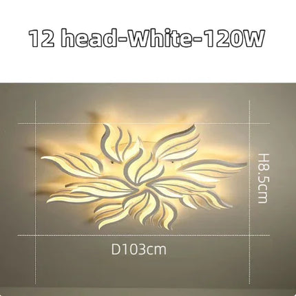 Plafonnier LED moderne dimmable avec télécommande pour salon et chambre — LZ4P9X