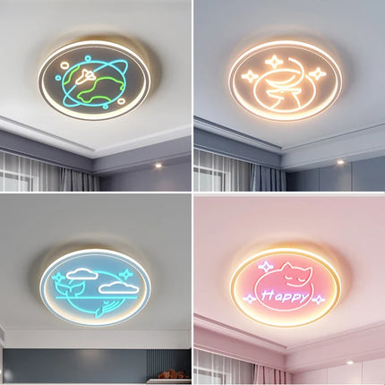 Plafonnier LED rond pour éclairage intérieur moderne et élégant — LZ4X9T2