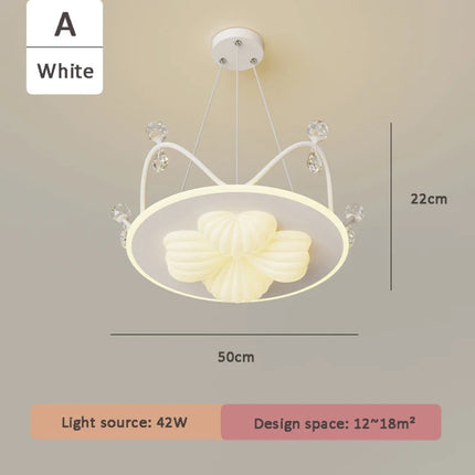 Lustre suspension nuage cristal décoratif pour chambre d'enfant — LZ4QX9