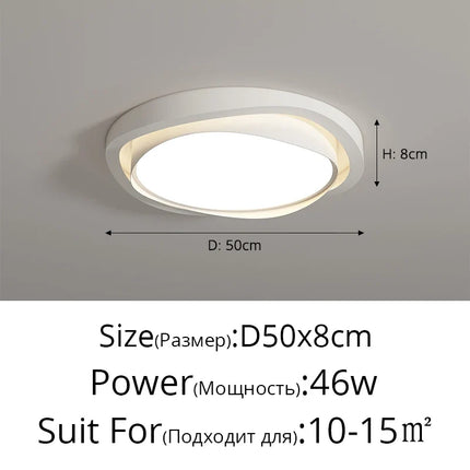 Plafonnier moderne crème avec protection yeux et spectre complet — LZ4X9Q