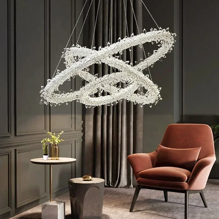 Lustre moderne en cristal pour décoration intérieure élégante — LZ4X9J