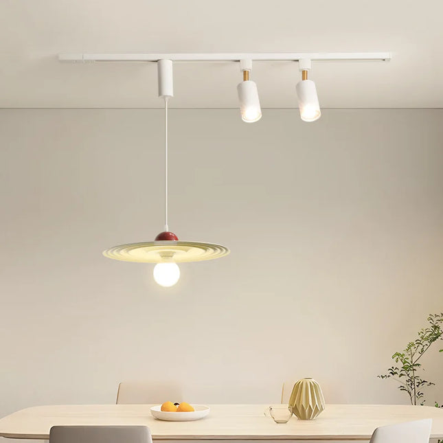 suspension led en bois pour table à manger nordique