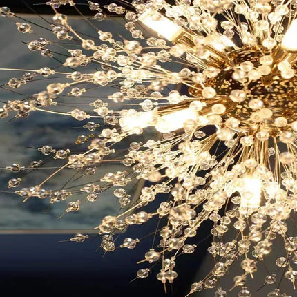Suspension moderne en cristal motif étoile lumineuse — LZ4X9J