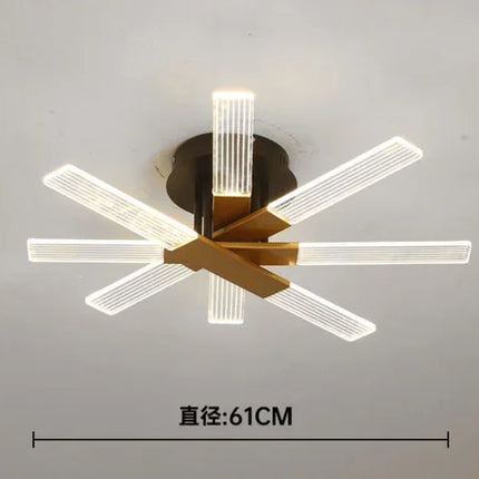lustre acrylique dimmable moderne pour décoration intérieure élégante
