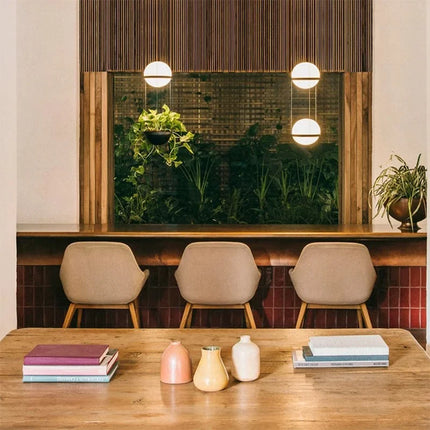 Suspension nordique avec plante artificielle en pot suspendu — LZ4X9T