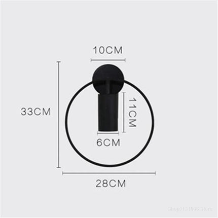 Lampe de chevet LED nordique en métal décoratif — LZ4X9P2