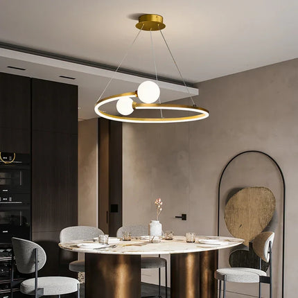 Lustre moderne en anneau pour décoration intérieure — LZ4X9T2