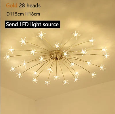 Plafonnier LED nordique moderne effet ciel étoilé pour décoration — LZ4X9T2