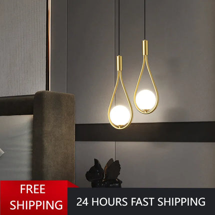 Suspension boule en verre pour éclairage chambre à coucher — LZ4X9M