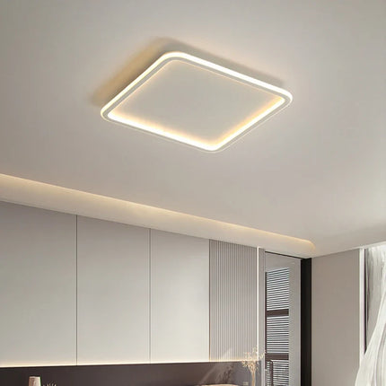 Plafonnier carré ultra fin au design moderne pour intérieur — LZ4X9Q2N