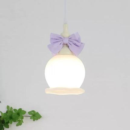 Suspension romantique pour enfants avec abat-jour en verre — LZ4XJ9