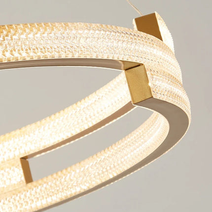suspension design circulaire élégante pour intérieur moderne