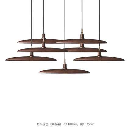 Lustre en bois au style nordique pour éclairage décoratif élégant — LZ4X9T
