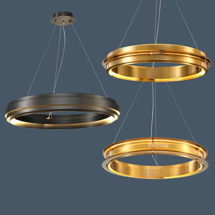 Lustre suspension LED italien anneau post-moderne minimaliste — LZ4XJ9
