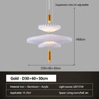 Or-D30 60 30cm / Lumière chaude
